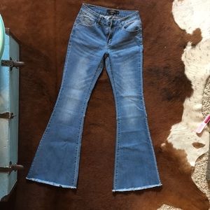 L&B Flare Frayed Hem Jeans